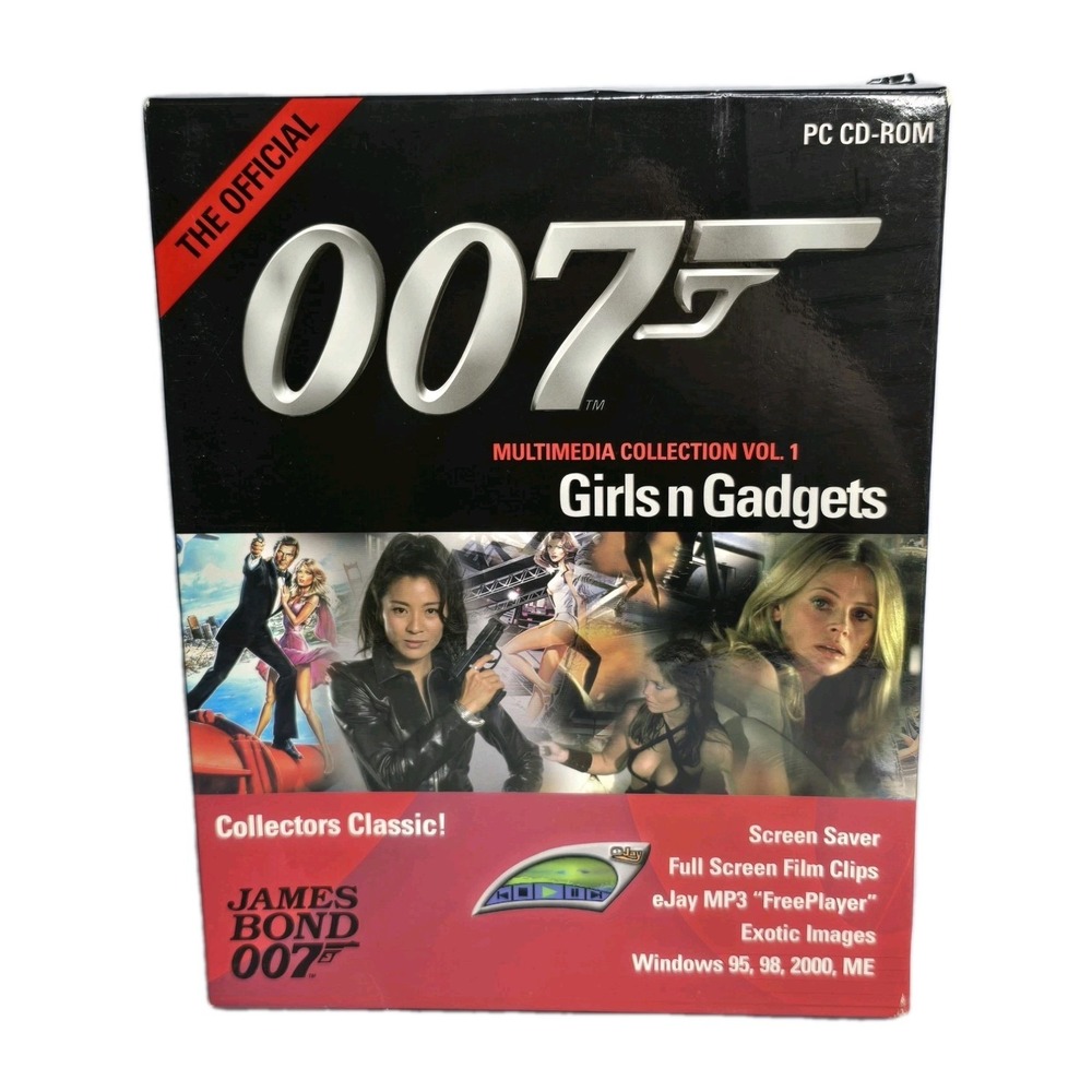 New Sealed Official James Bond 007 Vol. 1 Girls N Gadgets Windows PC‎ CD Boxed